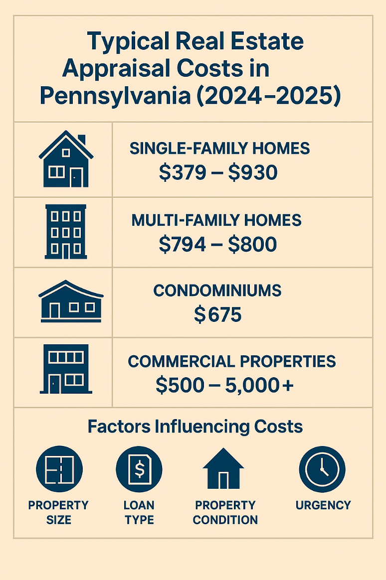 teypical-real-estate-appraisal-costs-in-pennsylvania